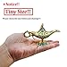 Aladdin Magic Genie Lamps - Classic Vintage Legend Magic Genie Light Costume Lamp for Home Wedding Table Decoration, Tiny Size, Gold&Blue