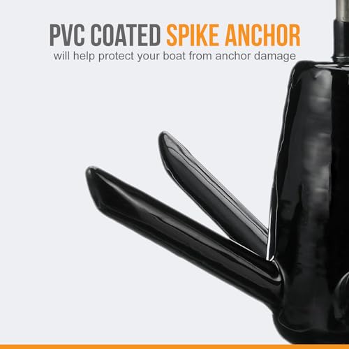 Anchor-Man Vinyl Coated Richter Boat Anchor, Spike Anchor for Boats, Marine Anchor for Lakes & Rivers, Effective in Sand, Mud, Rocks & Weeds by Anchor-Man - Image 5