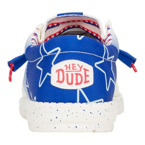 Image of HEYDUDE Wally Patriotic, Mens Shoes, Slip-on Loafers, Comfortable & Light-Weight