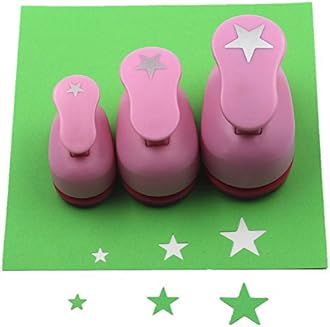 CADY Crafts Punch Set 8mm 15mm 25mm Paper Punches 3pcs/Set (Star)