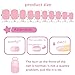 Laza 120pcs Children Nails Press On Pre-glue Full Cover Nail Tips Kit Glitter Gradient Color Rainbow Short Artificial False Nail Kits Lovely Christmas Gift for Children Kids Girls - Little Mermaid