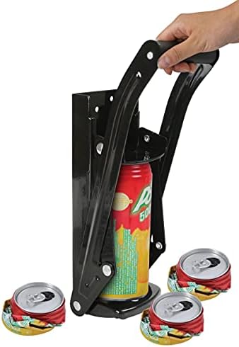 Marco Paul Interiors Heavy Duty 2 in 1 Can Crusher and Bottle Opener - Steel and Durable Bottle Opener Wall Mounted Can Crushers for Recycling Beer, Soda, Drinking Tin, Cans Recycling Box (16oz,500ml)