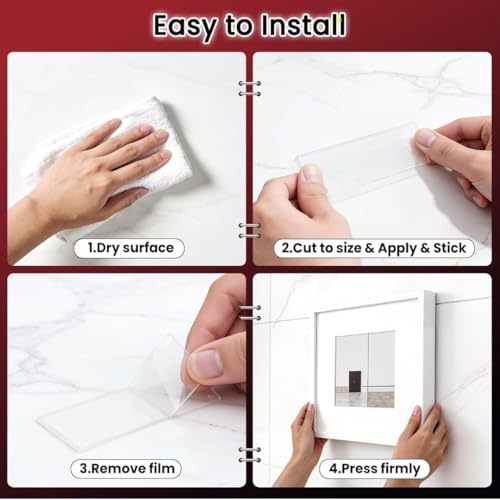Image of Rorian Double Sided Tape Heavy Duty, 3 Meter Clear Mounting Tape, Removable Multipurpose Nano Gel Tape for Walls, Home, and Office Decor (Pack of 1)