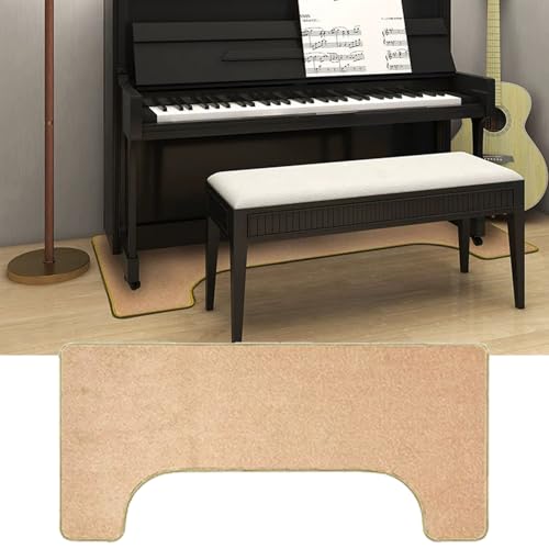 Tappeto per pianoforte insonorizzato, antiscivolo, protezione acustica per pianoforti verticali, tappetino per smorzamento del suono, tappetino fonoassorbente, riduzione del rumore, tappeto per studio