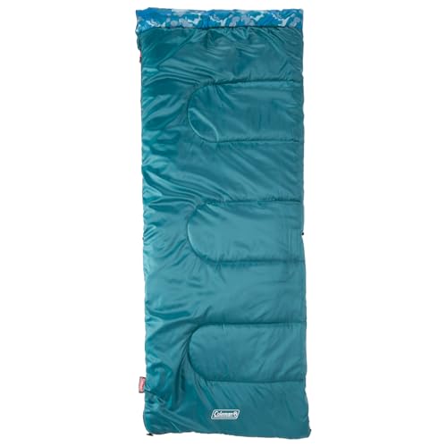Coleman Kids 45°F Sleeping Bag for Children up to 5ft 5in Tall, Lightweight & Warm Sleep Sack for Indoor/Outdoor Use, Machine Washable3