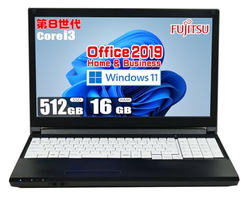 �y�����ςݕi�z ��8���� Core i3 8145U / SSD 512GB / ������ 16GB / MS Office 2019 / Windows 11 / �e���L�[ Wi-Fi Bluetooth HD�t�� 15.6�C���` DVDROM �I�t�B�X 