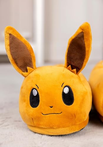 Pokémon Adult Slippers, Officially Licensed Video Game Plush Footwear with Embroidered Details3