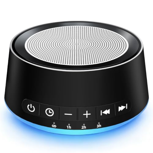 Generic White Noise & Night Light Sound Machine — 30 Sounds, 12 Colors, Simple Controls