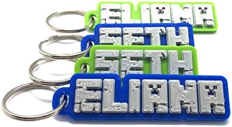 Gaming Personalized Keyring - Custom Gamer Tag Name Keychain