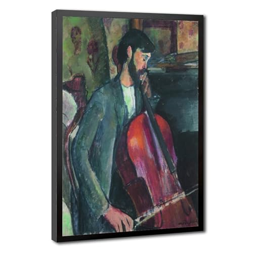 Amedeo Modigliani The Cellist 1909 cadre à suspendre toile décoration murale 20x30