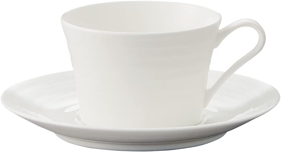 Noritake 93987S/4943 Saucer (Coffee Tea), 6.3 inches (16 cm), Conjunt, Microwave Safe, Dishwasher Safe, 1 Piece, White Bone China