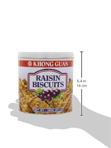 Khong Guan Raisin Biscuits Tin, 20-Ounce (Packaging May Vary) #TOP7