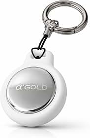 Rastreador Air Tag com Alarme de Sonoro Localizador Smart Tag Compatível com Buscar Apple 1 ano de bateria Localizar Pets e Crianças GPS para Chaves Case em Silicone e Chaveiro Incluso