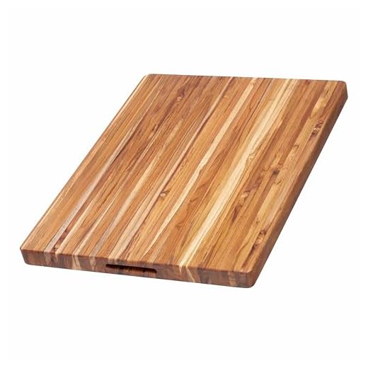 Teakhaus by Proteak Edge Grain Carving Board w/Hand Grip (Rectangle) | 24" x 18" x 1.5"