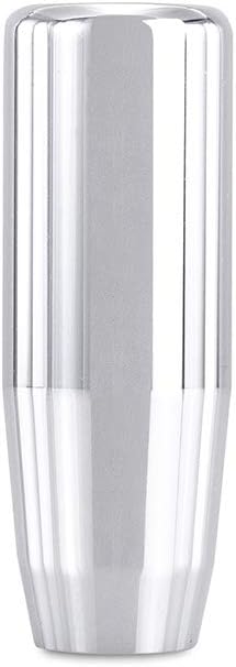 Mishimoto MMSK-SL Weighted Shift Knob, with 3 Thread Pitch Inserts for Universal Fit, Silver Steel
