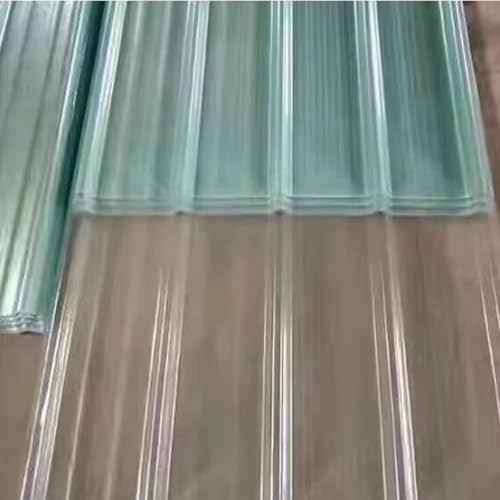 Panel para Tejado Transparente de 1,5mm,Láminas de Techo Corrugadas,Paneles de Iluminación Natural de Fibra de Vidrio,Panel de Revestimiento de Techo,para Balcones y Cocheras (0.9x0.6m/35x24in,1 Pcs)