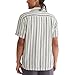 Aeropostale Men's Vertical Stripe Button Up Shirt, Navy, XX-Large