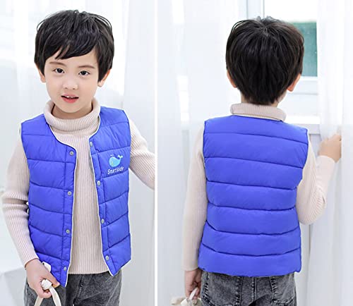Child Kids Boys Girls Cute Cartoon Sleeveless Vest Jacket Winter Down Coat Outwear Outfits Clothes for 2~13T3