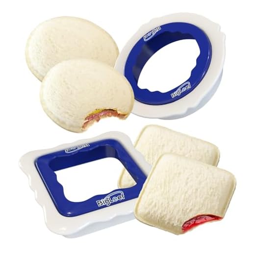 2 PK Sandwich Cutter, Sealer and Decruster for Kids - Make Round and Square DIY Pocket Sandwiches - Non Toxic, BPA Free, Food Grade Mold - Durable, Portable, Easy to Use and Dishwasher Safe by BigLeef