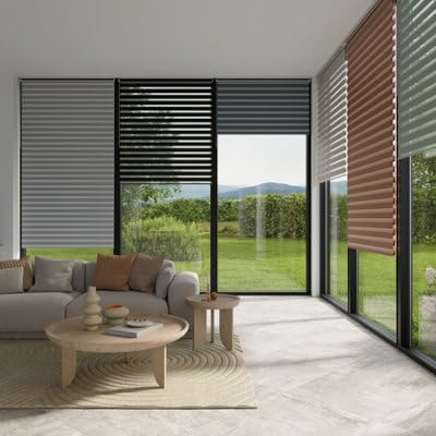 Store Enrouleur Jour/Nuit Elin 2 Blanc cassé 90 x 240 cm GoodHome