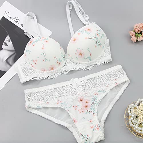 Ensemble lingerie dentelle push up noir et blanc bonnet 40E - 2
