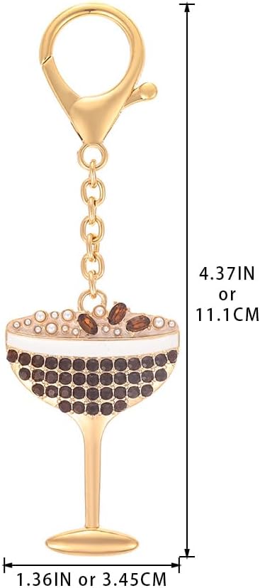 Madison Tyler Cute Keychains for Women | Martini Olive Bald Eagle Golf Espresso Martini Bag Purse Charms for Handbags - Image 7