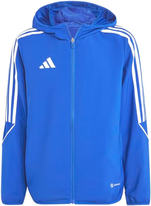 adidas Kids Boys Tiro23 League Windbreaker Soccer Cleats Full Zip - White
