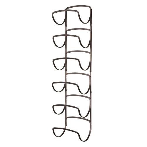 mDesign Metal Towel Shelves &ndash; Towel Rack for The Bathroom with 6 Compartments &ndash; Practical Bathroom Accessories for Both Large and Small Towels &ndash; Bronze
