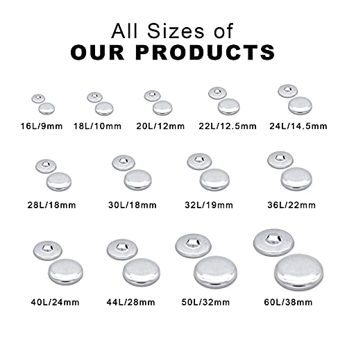 Tzutogether 500 Buttons To Cover - Round Aluminum Cover Buttons For Button Maker Machine Diy Fabric Cover Buttons (#28) #TOP1