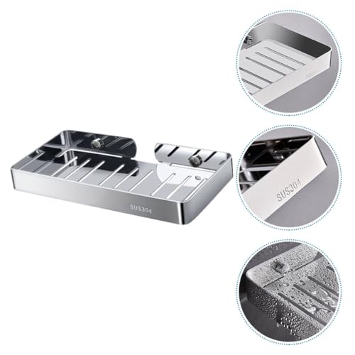 Porte-savonnette inox 304 Operitacx mural sans perçage pour douche - 8