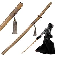 武具　刀装具　日本刀　木刀　模造刀　居合刀　2点まとめて　M　9453A Amazon | Wyfcal 居合刀 木刀 鞘付き ブラック｜模造刀 日本刀風 竹光