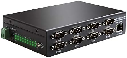 diewu 8 Ports RS232 RS485 RS422 to Ethernet TCP/IP Converter Multiple Serial Device Server Switch Modbus Gateway