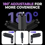 【Upgraded】 Retractable Car Charger 5 in 1 Fast Car Phone Charger | 2 Retractable Cords (Type-C & iOS) with Additional 3 Ports | Charge 5 Devices | Compatible with iPhone & Android Models - Image 5