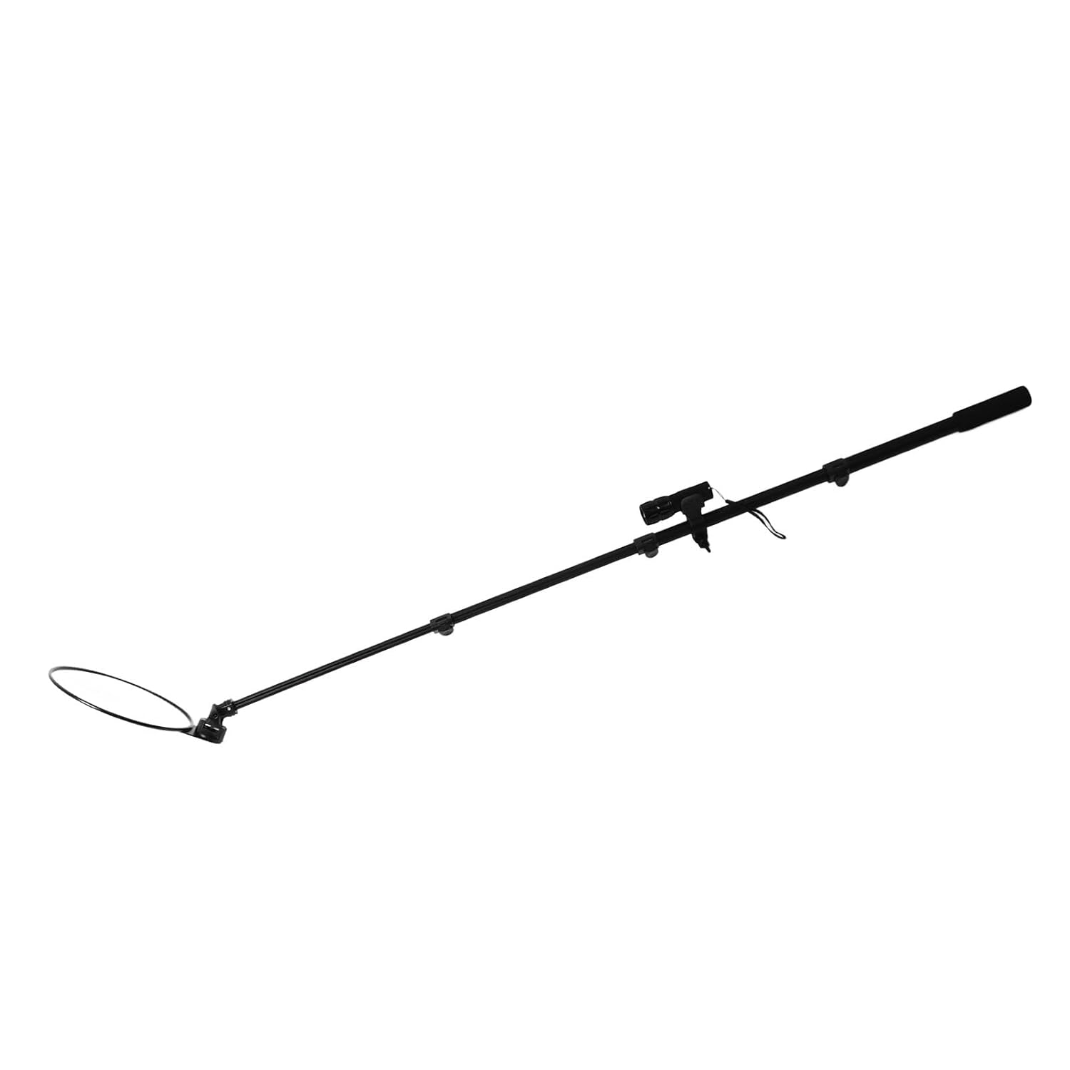 Inspection Mirror, Mechanic Mirror Tool with, 20cm 360° Viewing Wide Angle Handle Extendable Mirror, Aluminum y with Retractable for Parking Lot Inspection