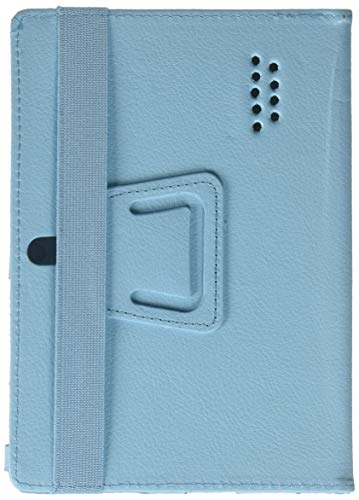 Wisedeal Universal Textured Slim Fit Folio Stand Leather Case Cover for 7 Inch Android Tablet(Q88) (Blue)