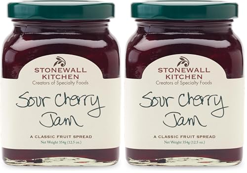 Stonewall Kitchen Sour Cherry Jam, 12.5 Ounces (Pack of 2)