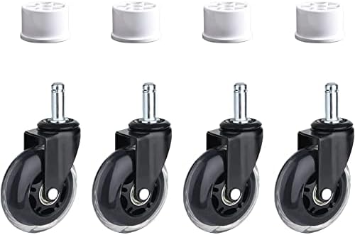 letsFix PVC Wheel Fitting with Caster, PVC Caster Pipe Cap to Makes Structures Mobile, Furniture Grade for PVC DIY Projects, 1-1/4" Size, [Pack of 4]