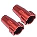 Alloy Front Hub Carrier/Rear Axle Cover Bushing/Steering Hub Carrier for RC RedCat 1/10 Everest Gen7 Pro/Sport (Red)