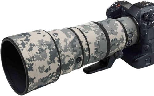 ROLANPRO Objektiv-Camouflage-Mantel für Nikon Z 400 mm f4.5 VR S, Camouflage-Regenschutz, Objektivschutzhülle, Kleidung, #UCP Snow