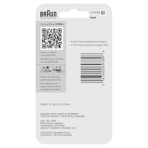 Series 9 Men's Electric Shaver Head ORIGINAL Replacement Blade, Silver 92S Series 9 Men's Electric Shaver Head ORIGINAL Replacement Blade, Silver 92S - Image 10