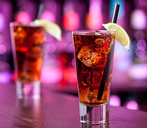 Alink 100 Pcs Black Plastic Boba Straws, 12Mm Extra Wide Disposable Smoothie Straws For Bubble Tea, Popping Pearls - 8.5 Inch #TOP5