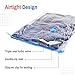 5 Pack Large Vacuum Storage Bags for Comforters, Blankets & Clothes – Vacuum Sealed Compression Bags with Hand Pump – Space Saver Storage Bags for Bedding, Moving, Travel & Organization