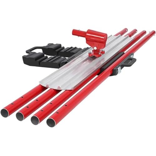 Garvee Bull Float Magnesium Concrete Float, 48x8 in Aluminum Alloy Concrete Float Tool, with 4 Handles and Bull Float Bracket, Bull Concrete Kit Finishing Bull Float for Concrete Finishing W