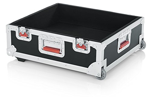 Gator Cases Rolling Ata Style Mixer Road Case With Fully Adjustable Interior And Stackable Ball Corners; 19" X 21" X 7" (G-Tour 19X21) #TOP3