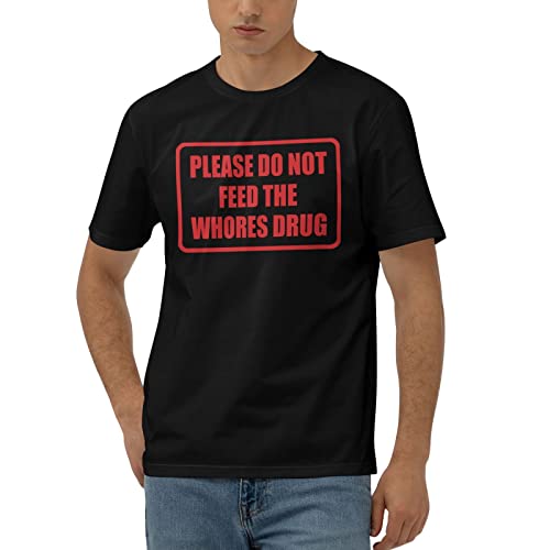 CDSS T-shirts drôles pour hommes avec inscription « Please Do Not Feed The Whores », couleur, XXL