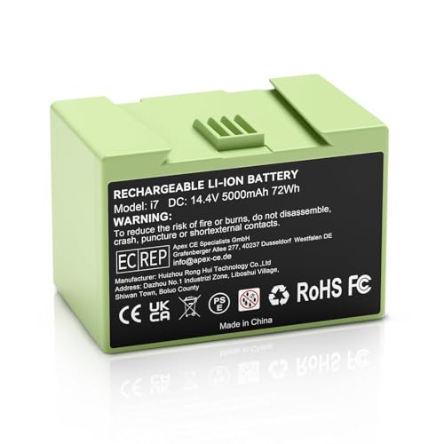 Advanced 14.4V 5.0Ah Battery Replacement for iRobot Roomba