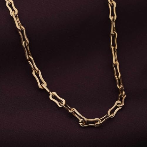 Image of PALMONAS Trendy Bone Link Chain for Women - Gift for Girls & Women | Waterproof & Anti-Tarnish Necklace