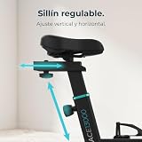 Cecotec Indoor Exercise Bike with a Flywheel of 13 kg DrumFit Indoor 13000 Race. Heart Rate Monitor, LCD Screen, Device Holder, Wheels, Friction Resistance, Adjustable Saddle - 6