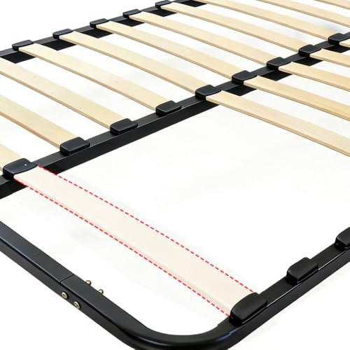 Sprung Wooden Slats Replacement Slats, Repair for Slatted Frames for Bed Frames and Sofa Platform (1000mm x 53mm x 8.5mm/5 Slats Pack)