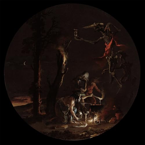 Peinture murale Salvator Rosa Toile sorcellerie de soirée abstraite decoration salon 60x90cm